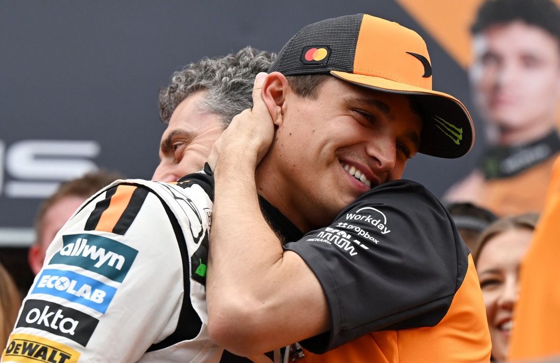 Lando Norris, McLaren, Andrea Stella