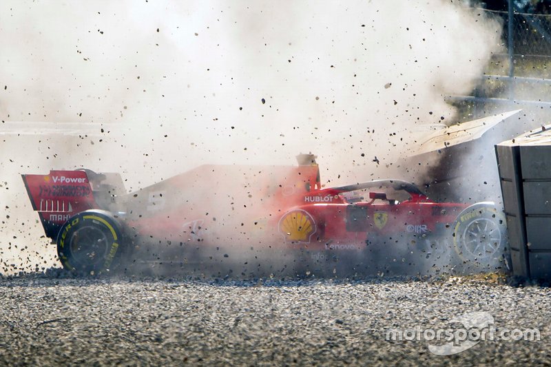 Accidente de Sebastian Vettel, Ferrari
