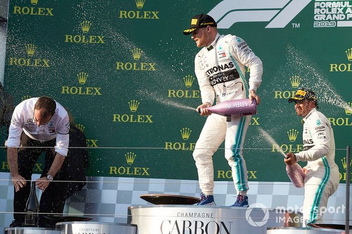 Lewis Hamilton, Mercedes AMG F1 y Valtteri Bottas, Mercedes AMG F1