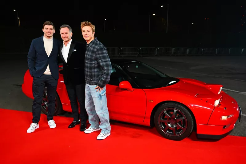 Max Verstappen, Red Bull Racing, Christian Horner, Team Principal, Red Bull Racing, Liam Lawson, Red Bull Racing