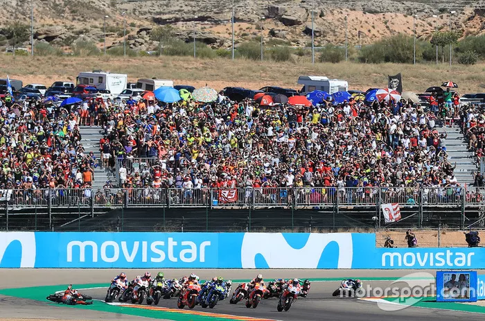 Jorge Lorenzo, Ducati Team crash at the start 
