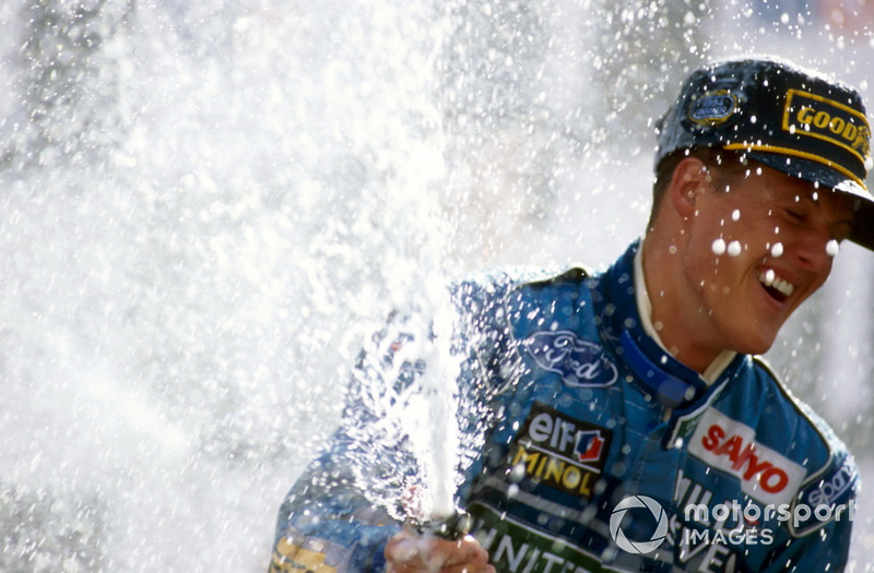 Podium: Michael Schumacher, Benetton