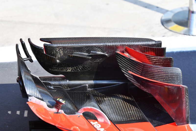 Ferrari SF71H front wing detail