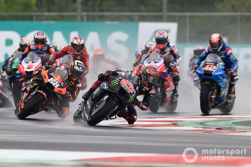 Le départ du Grand Prix d'Indonésie