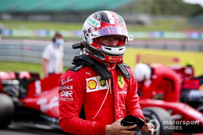 Charles Leclerc, Ferrari en Parc Ferme 