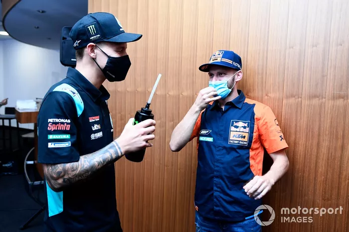 Brad Binder, Red Bull KTM Factory Racing, Fabio Quartararo, Petronas Yamaha SRT