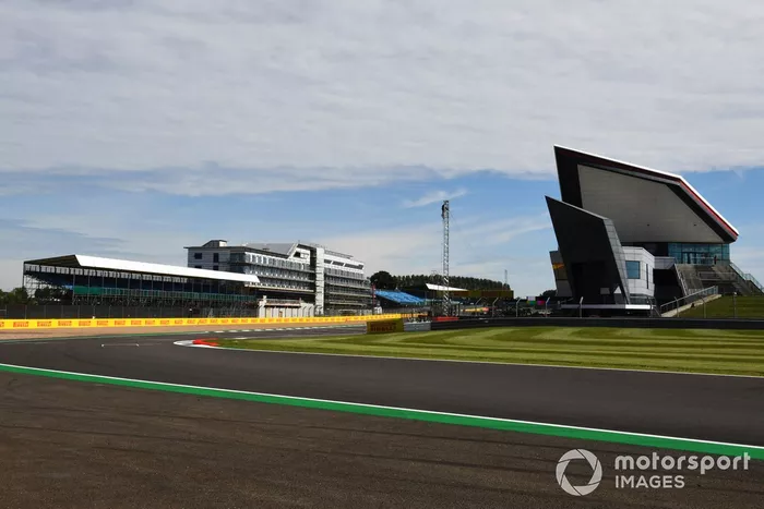 Una vista del circuito de Silverstone