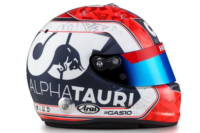 Casco de Pierre Gasly, AlphaTauri