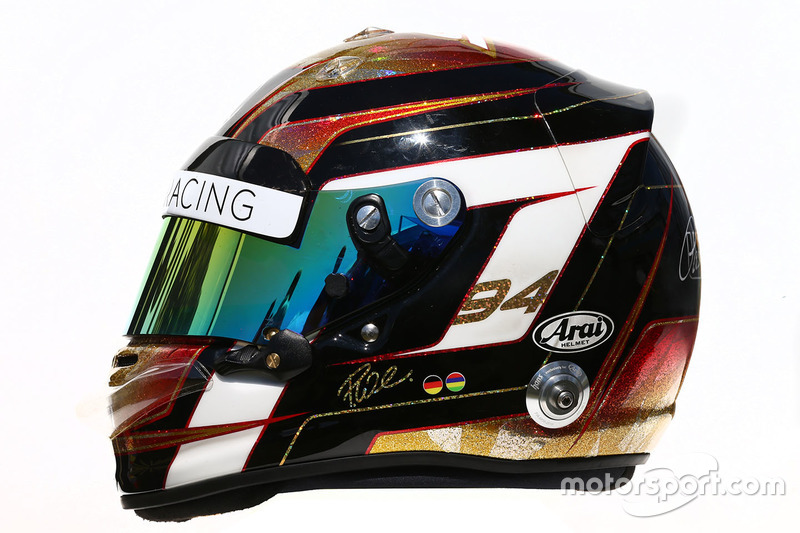 El casco de Pascal Wehrlein, Manor Racing