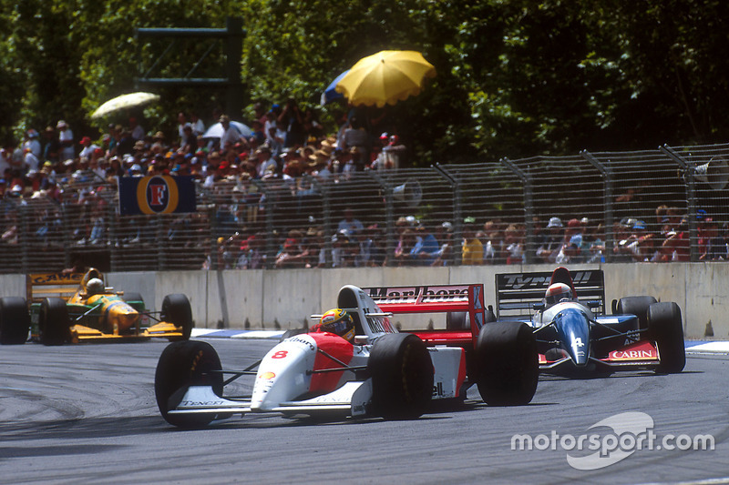 Rennen: Anders als in Suzuka hat Senna keine Probleme mit Überrundeten