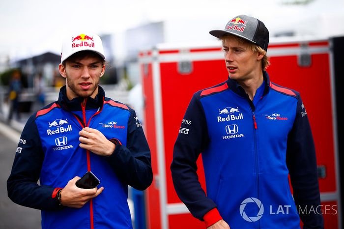Brendon Hartley, Toro Rosso, and Pierre Gasly, Toro Rosso