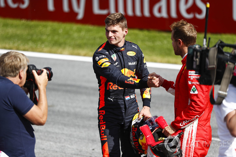Себастьян Феттель, Ferrari, Макс Ферстаппен, Red Bull Racing