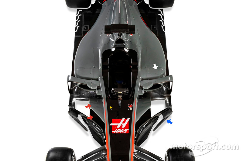 Haas F1 Team VF-17 detail