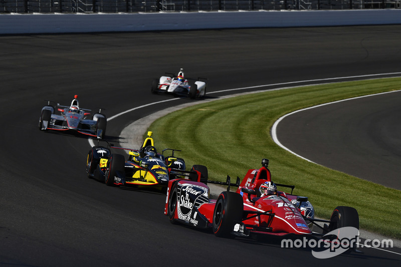 Graham Rahal, Rahal Letterman Lanigan Racing Honda, Sage Karam, Dreyer & Reinbold Racing Chevrolet, 