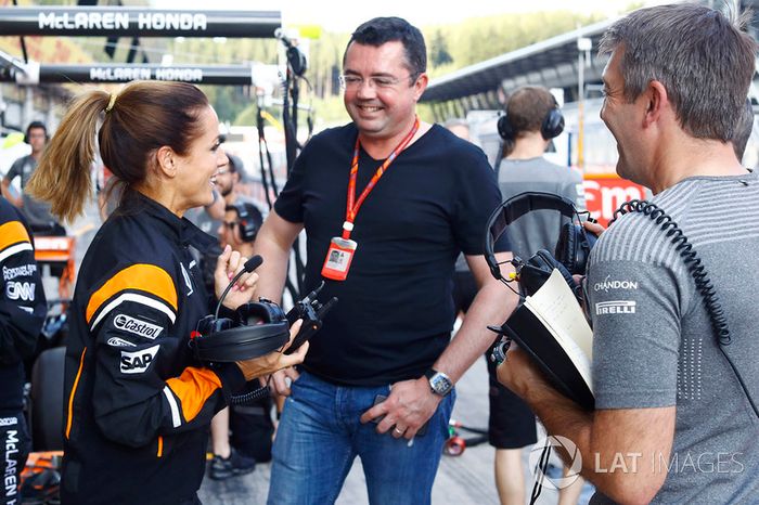 Natalie Pinkham. Eric Boullier, director de McLaren