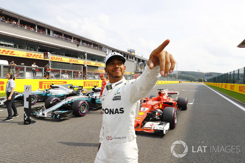 Polesitter Lewis Hamilton, Mercedes AMG F1