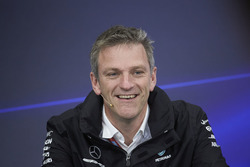 James Allison, directeur technique Mercedes AMG F1, lors de la conférence de presse
