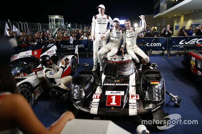 Race winners #1 Porsche Team Porsche 919 Hybrid: Timo Bernhard, Mark Webber, Brendon Hartley