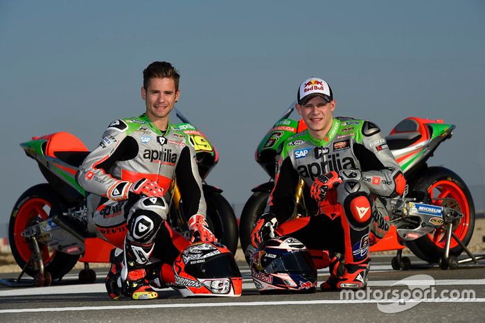 Alvaro Bautista y Stefan Bradl, Gresini Racing Aprilia RS-GP 2016