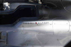 Tommy Hilfiger logo on the Mercedes AMG F1