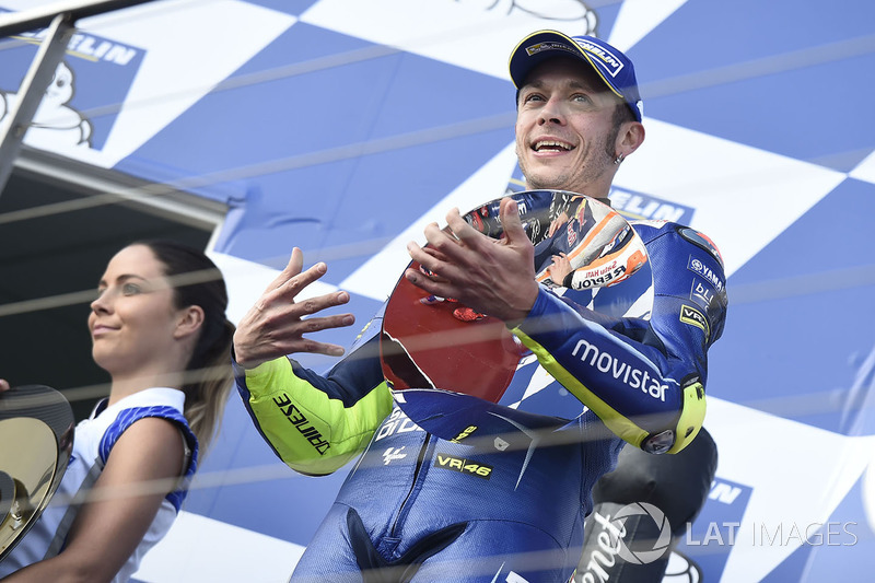 Podium: segundo, Valentino Rossi, Yamaha Factory Racing