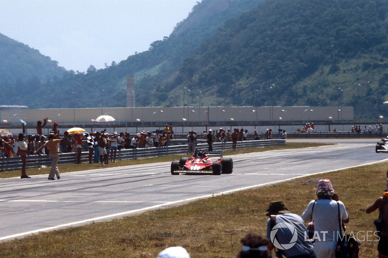 Ganador del GP de Brasil 1978: Carlos Reutemann, Ferrari 312T2