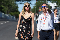 Model Kate Upton with Alejandro Agag, Formula E CEO, CEO, Formula E