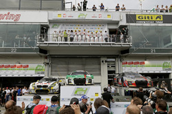 Podium: 1. #29 Audi Sport Team Land-Motorsport, Audi R8 LMS: Christopher Mies, Connor De Phillippi, Markus Winkelhock, Kelvin van der Linde; 2. #98 Rowe Racing, BMW M6 GT3: Markus Palttala, Nicky Catsburg, Richard Westbrook, Alexander Sims; 3. #9 Audi Sport Team WRT, Audi R8 LMS: Nico Müller, Marcel Fässler, Robin Frijns, René Rast