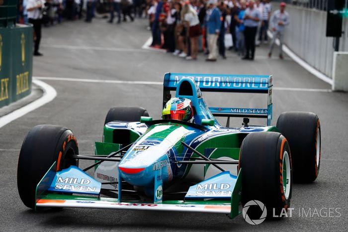 Mick Schumacher en el Benetton Ford B194