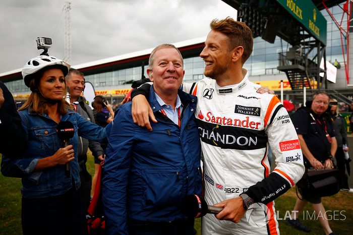 Jenson Button, McLaren y Sky Martin Brundle