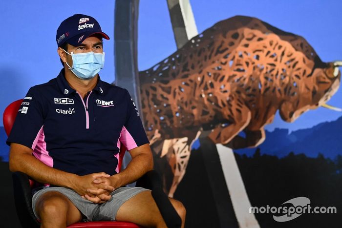 Sergio Pérez, Racing Point en la conferencia de prensa
