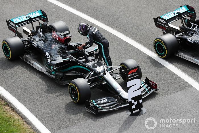 Segundo puesto de Lewis Hamilton, Mercedes F1 W11