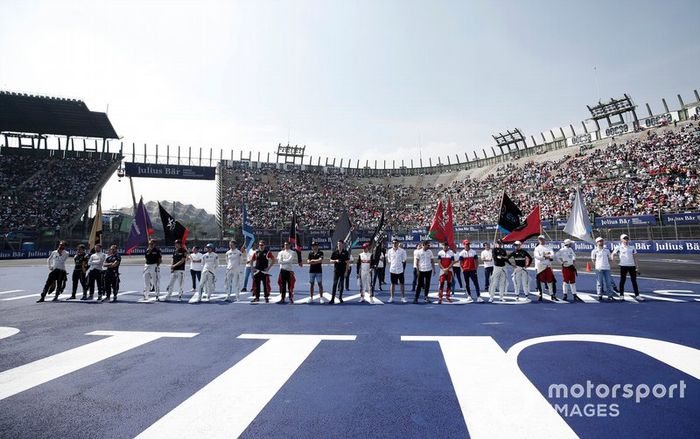 The driver presentation before the race