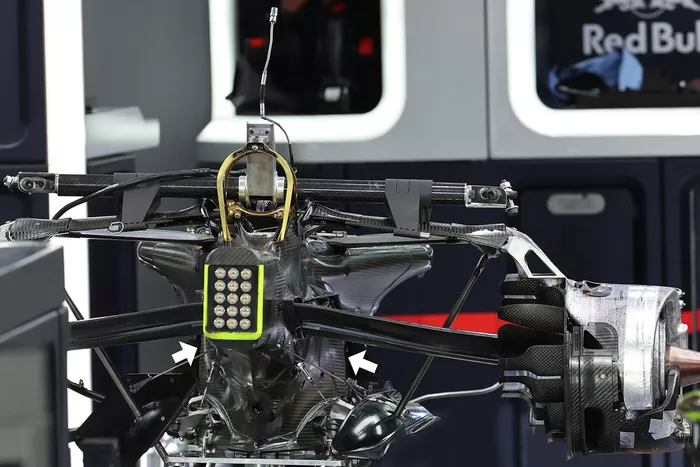 Detalle de la caja de cambios del Red Bull Racing RB16B