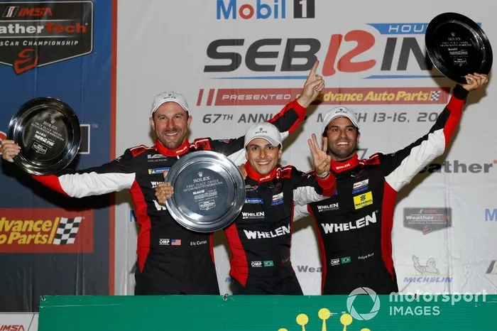 #31 Whelen Engineering Racing Cadillac DPi, DPi: Felipe Nasr, Pipo Derani, Eric Curran, podium