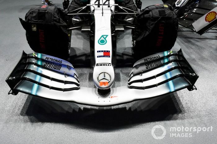 Alerón delantero del Mercedes AMG F1 W10
