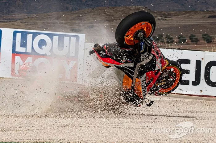 Marc Marquez, Repsol Honda Team crashes