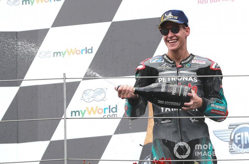 Podio: tercer lugar Fabio Quartararo, Petronas Yamaha SRT