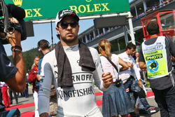 Sergio Pérez, Sahara Force India F1 en la parrilla