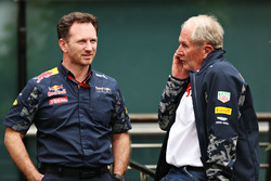 Christian Horner, Red Bull Racing Team Principal and Dr Helmut Marko, Red Bull Racing Team Consultan