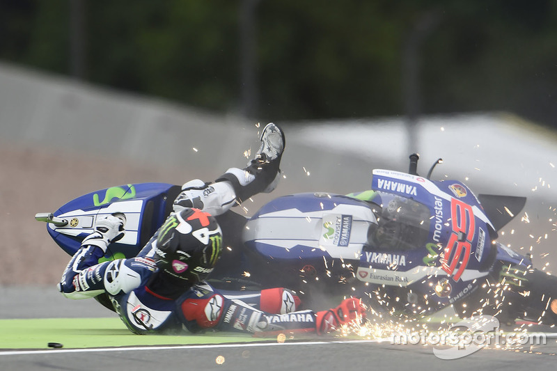 Jorge Lorenzo, Yamaha Factory Racing crash