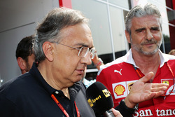 Sergio Marchionne, Ferrari-Präsident; Maurizio Arrivabene, Ferrari-Teamchef