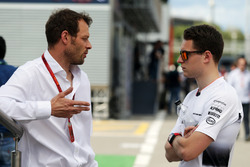 (L to R): Alex Wurz, Williams Driver Mentor / GPDA Chairman with Stoffel Vandoorne, McLaren Test and Reserve Driver