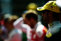 Felipe Nasr, Sauber F1 Team op de grid tijdens het nationale volkslied
