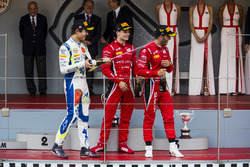 Podium: Lando Norris, Carlin, Antonio Fuoco, Charouz Racing System, Louis Deletraz, Charouz Racing System