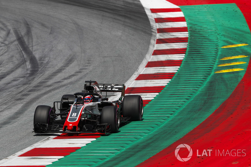 Grosjean also had reasons to celebrate