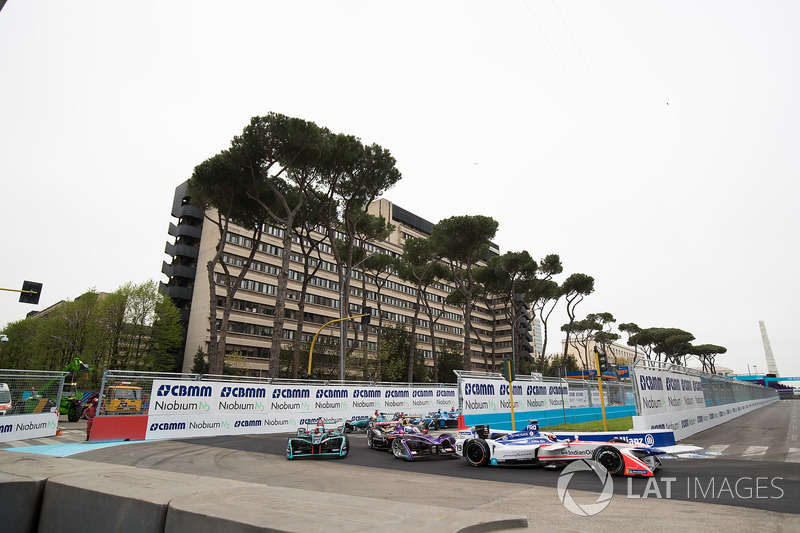 Felix Rosenqvist, Mahindra Racing, Sam Bird, DS Virgin Racing, Mitch Evans, Jaguar Racing