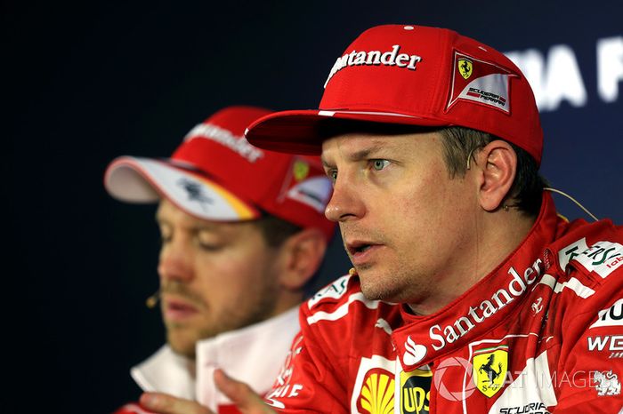 Kimi Raikkonen, Ferrari en la Conferencia de prensa
