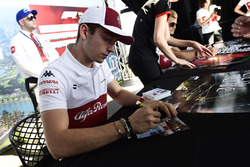 Charles Leclerc, Sauber at the autograph session