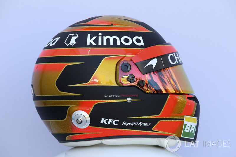 Casco de Stoffel Vandoorne, McLaren